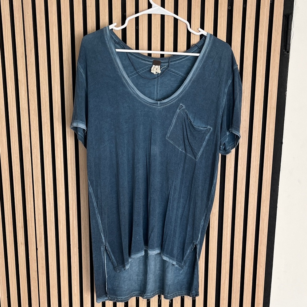 We The Free Deep Blue Short Sleeve Tee